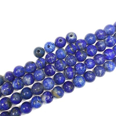 China Wholesale Natural Na Lapis Lazuli Gemstone Beads With Big Hole Around Stone Beads for sale