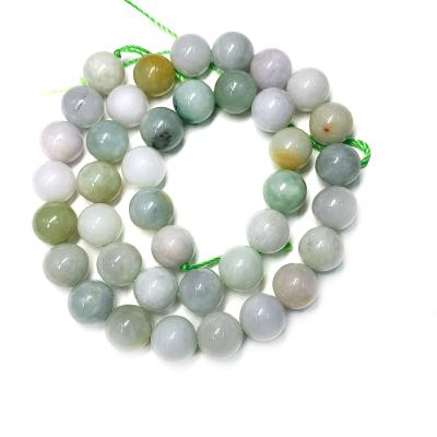 China Wholesale Cheap Price Jadeite Round Na Bead Natural Jade Stone Loose Beads for sale