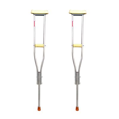 China Convenient Medical comfortable Adjustable Underarm Crutches Axillary Crutches walking stick portable Armpit Crutches for sale