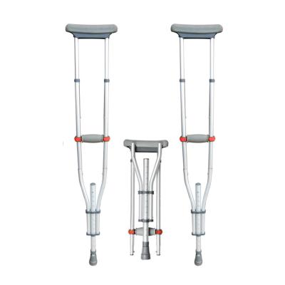 China Convenient Comfortable adjustable aluminum armpit crutch armpit crutch is suitable for the injured elderly for sale