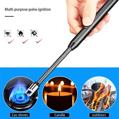 China Sustainable 360 Degree Free Spin Kitchen BBQ Lighter Extended Electric Torches USB Rechargeable Windproof Igniter for sale