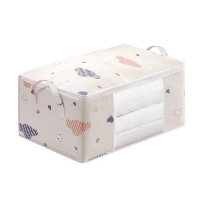 China Sustainable Large Capacity Clothes Packing Dust Proof Bag Multifunctional Cotton Quilt Storage Bag Household Storage Bag for sale