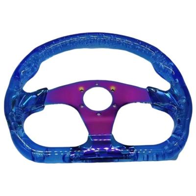 China 6 bolts Factory Warehouse Glow Universal Luminous Steering Wheel High Quality Customized Gaming Racing For Girls for sale