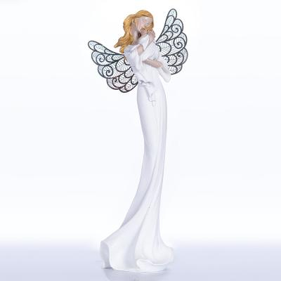 China Home Ministry Hand Painted Decoration Angel Sculpture Crafts For Gifts Europe Abigail Goddess Resin Factory New Unique Design for sale