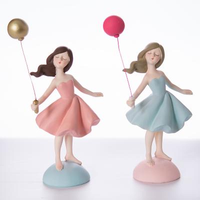 China Abigail Factory Nordic modern home decoration balloon girl combination classic creative cute desk porch porch opener wholesale for sale