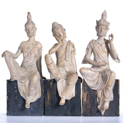 China New Chinese Zen Resin Buddha Statue of Abigail Factory Comfortable Guanyin Buddha of ornament comprehensive home office decoration statue for sale