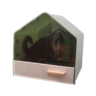 China Stocked Factory Direct Sales Wholesale Flushable Cat Litter Box With Drawer for sale