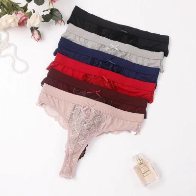 China New Style Breathable Sexy Lady Panty Quicky Dry Briefs Cotton Lace Women Underwear for sale