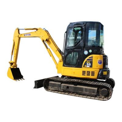 China Machinery repair shops Japan imported KOMATSU pc55 excavator used KOMATSU PC55MR PC55MR-2 small crawler excavator for sale