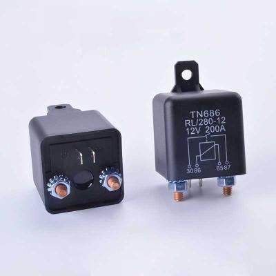 China RL280 200A 200A 12V 24V Heavy High Current Power Relay Sealed Automotive Start Relay for sale