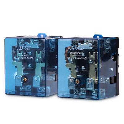 China Sealed Electric Relay JQX 62F 2Z 120A Power Relay 12V 24VDC 220VAC High Contact Silver PCB, Power Relay jqx 62f for sale