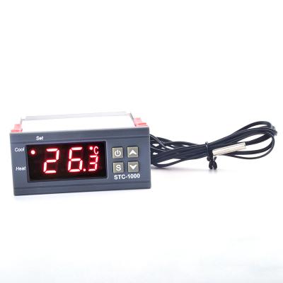 China Two Relay Output LED Digital Thermostat Incubator Temperature Controller STC-1000 110V-220VAC, 12/24DC 10A with Heater and Cooler 75x34.5mm for sale