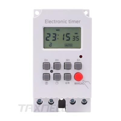 China Digital Din Rail Timer KG316S High Load 30A 220V 7 Day Weekly Digital Timer Electronic Firing Interval 1 Seconds Direct Output for sale