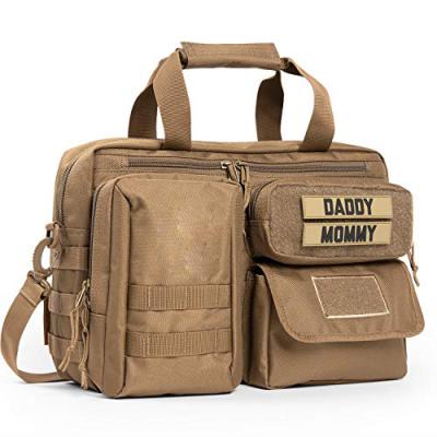 China Water Resistant Tote Diaper Bag Tactical Travel Baby Tote Bag Father Daddy Nappy Military Bag for sale