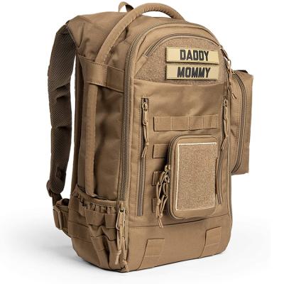 China Hot Tactical Military Water Resistant Amazon Diaper Backpack Dad Baby Backpack Diaper Bag For Man Dad for sale