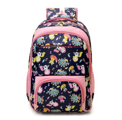 China Fashionable Polyester Factory Africa Style School Bag Printing Teens School Backpack For Girls for sale