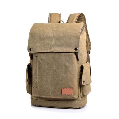 China With Clasp Canvas Backpack Travel Backpack With Clasps For College Student for sale