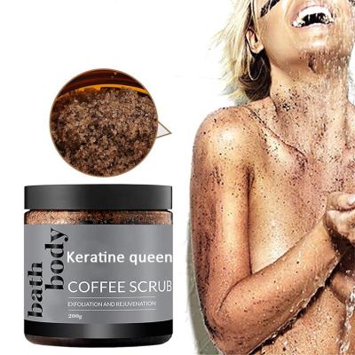 China Exfoliator Manufacturer Private Label Exfoliator Exfoliating Spa Coffee Body Scrub Organic for sale