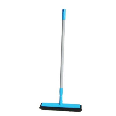 China Carpet Rake Handle Dog Hair Broom Squeegee Fur Remover Indoor Rubber Broom Long Carpet Brush 51 Inch Indoor Outdoor Push for sale