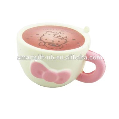 China PU Soft Foam Foam Tea Cup Shape Slow Rising Squishy Toy Slow Rising Squishy Toy for sale