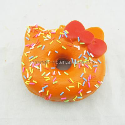 China Toy Squishy Hello Kitty Soft Donut PU Foam Slow Rising Strain Toy for sale