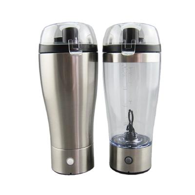 China Stainless Steel Portable Gym Protein Shaker Bottle Electric Mixing Powder for sale