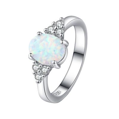 China Fashion / Opal Wedding Engagement Promise Anniversary Created by Fashionable Tasty Brass Oval Shape Valentine Ring for sale