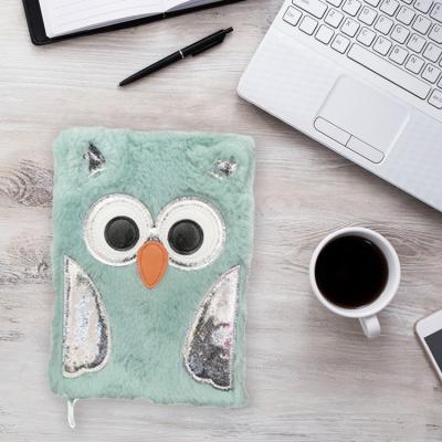 China Professional Custom Plush Hardcover Book Factory Plush Writing Cloth Exercise Notebook For School for sale