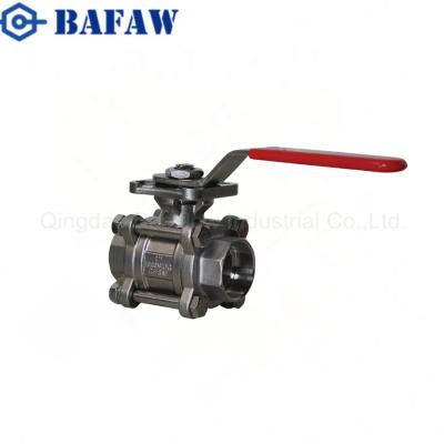 China Stainless Steel Cast Iron Ball Valve Female Threaded End Ball Valves NPT Thread SS304 2PC Ball Valve for sale