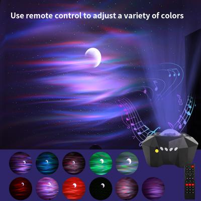 China Modern Laser Star Night Lights Colorful Music Starry Lamp Projector LED Sky Moon Nebula Projection Atmosphere Lighting for sale