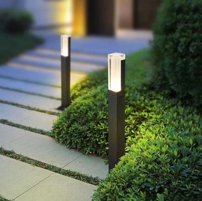 China Hot Selling Aluminum Waterproof Garden Shine Bollard Light IP65 For Lawn Light Decoration Yard Pathway Villa Led Lawn Lamp for sale