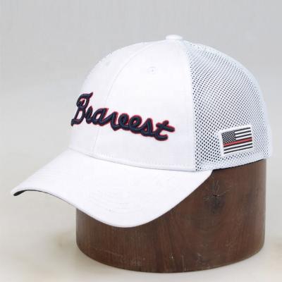 China COMMON COMMON Embroidery Logo White Trucker Hat Custom Mesh Hat 3d for sale