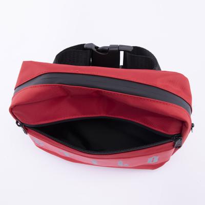 China Custom Water Proof Water Resistant Logo Oxford Cloth Bag Fashion Waist Bag Men for sale