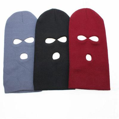 China COMMON COMMON Winter Knitting Beanie Cap Crochet Handmade Knitted Hats With Face Mask for sale