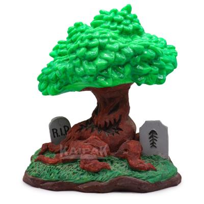 China Sustainable Aquarium Ornaments Artificial Barrel Resin Tree Kin Polymer  Aquarium Accessories And Ornaments For Fish Tank Decoration for sale