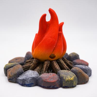 China Sustainable Resin Artificial Log fire Aquarium Crafts Decoration For Fish Tank Aquarium landscaping ornaments for sale