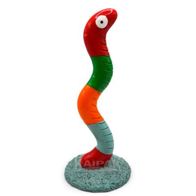 China Sustainable Aquarium Ornaments Artificial resin color snake Aquarium Accessories landscaping And Ornaments For Fish Tank Decoration for sale