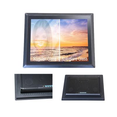 China Front + Rear Aluminum Alloy 15 Inch 1000nits Anti-Glare LCD Touch Optical Bonding Monitors For Waste And Recycle Industry Kiosk System for sale