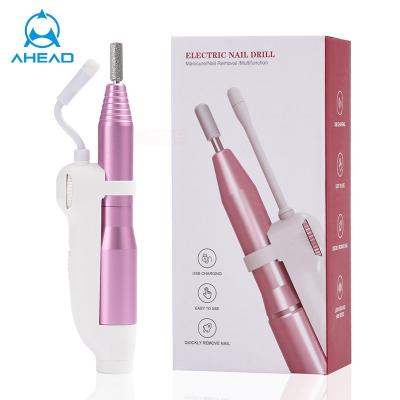 China Folder Low Noise Professional Portable Electric Drill Machine Replaceable Nail Drill Bit Nails Electric Drill Machine Salon Home Use for sale