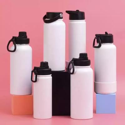 China Wholesale 12oz 16oz 18oz 22oz 25oz 32oz 40oz 64oz Stainless Steel Hydraulic Vacuum Water Flask PORTABLE Thermal Beverage Bottles for sale