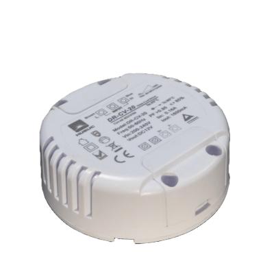 China Plastic Round Shape Led Driver Small Size Dimmable Round Led Driver For Downlight Panel Light for sale