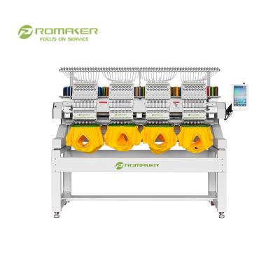 China Promaker 1200rpm High speed 12 colors DAHAO 4head computerized embroidery machine for hat t-shirt flat for sale