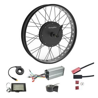 China Fashion fat tire electric bicycle e bike 3000w hub motor ebike kit with 12 magnet pitch sensor 26