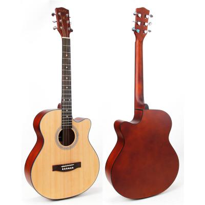 China Hot-selling China Factory Wholesale Cheapest Flawless Lead 40 Inch Acoustic Guitar For Beginner Accept OEM Guitar for sale