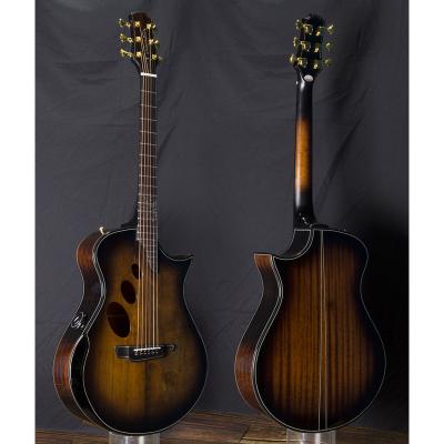 China Sitka Soild Top SPIDER 40 Inch With EQ Elecric Acoustic Guitar Sitka Soild Fir Top Solid Acoustic Guita for sale