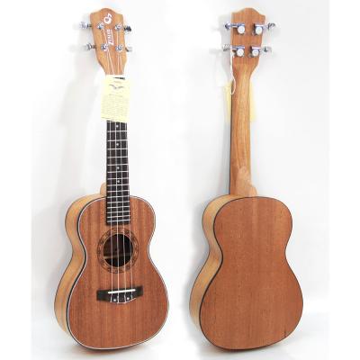 China Sapele China Wholesale Cheap Price Custom 24 Inch Soprano Sapele Wood Ukuleles for sale