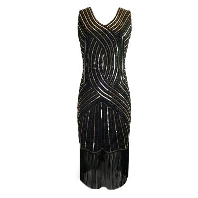 China Breathable Women Dress Costume Sequin Gatsby Party Dresses for sale