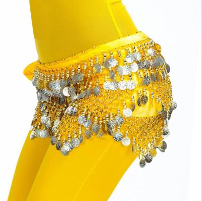 China Hot Selling Hip Scarf Belly Dance Bead Belt In Performance Wear Hip Scarf for sale