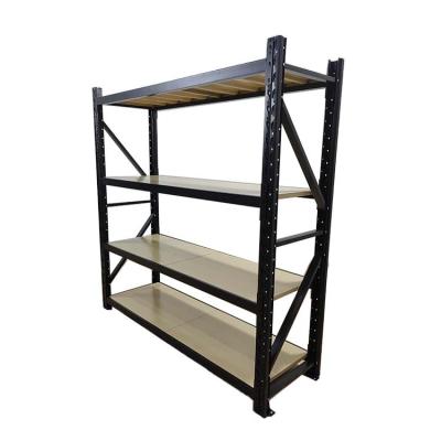 China Corrosion Protection 200kg 4 Tier Easy Assembling Column Steel Pallet Heavy Duty Shelves Removable Racks For Storage for sale