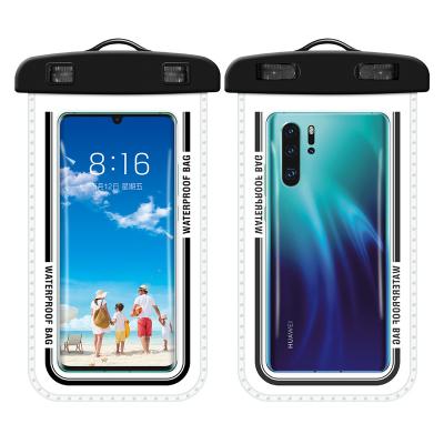 China Universal Waterproof LOGO Custom PVC Waterproof Smartphone Bag Touch Screen Water Proof Mobile Phone Bag for sale